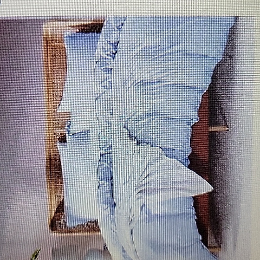 Nestl Ice Blue 3 pc Full duvet cover set double brushed 80x90 inches 2 shams New